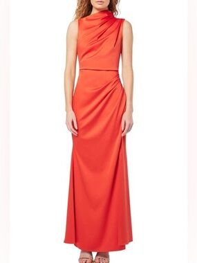 Elliatt Coral Sleeveless Cowl Maxi Gown new with tags S 0-2